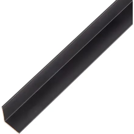 Alberts Hoekprofiel - Aluminium Zwart - 15x15x1mm 2m