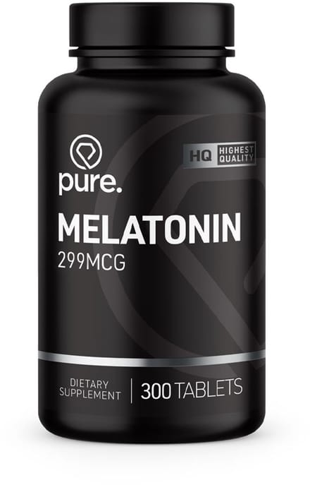 Pure. Melatonine - 299mcg - 300 tabletten - slaap - bevordert de slaapbereidheid