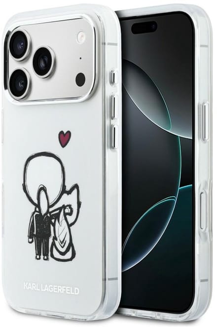 Karl Lagerfeld Karl & Choupette Hoesje Voor Iphone 17 Pro Magsafe Transparant