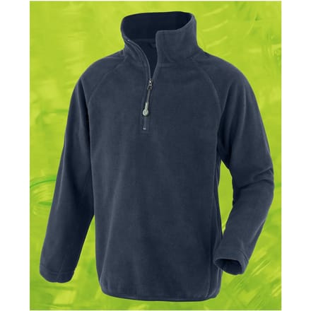 Kinderen fleece met rits van gerecycled polyester Result
