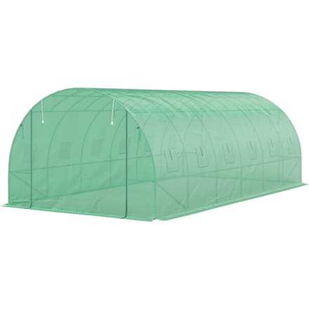 4goodz Foliekas XL 6x3x2 m inloopkas kweektent met 12 ramen - Groen