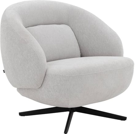 Goossens Fauteuil Saar - Stof - Beige