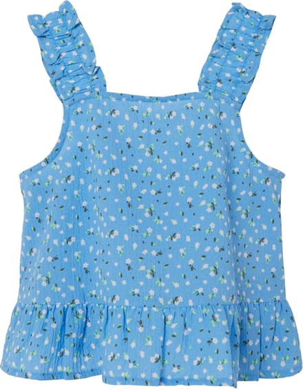Name it top meisjes - blauw - NKFfaninna - maat 122/128
