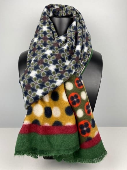Wintersjaal met klavertje 4