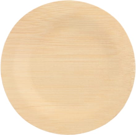 10 Borden, gemaakt van bamboe pure rond Ø 18 cm · 1,5 cm