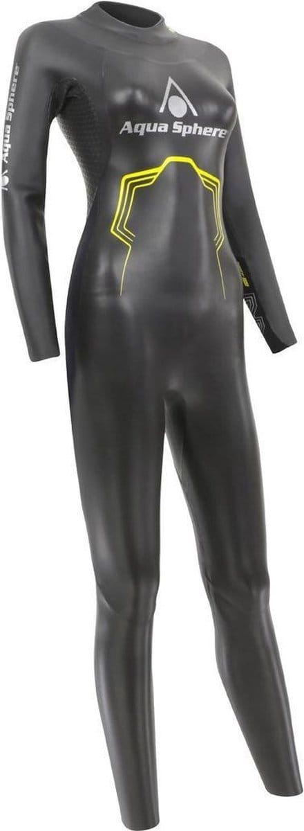 Aqua Sphere Pursuit - Wetsuit - Dames - Zwart/Geel - XS