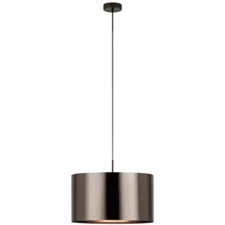 EGLO Saganto 1 - hanglamp - 1-lichts - E27 - Ø45 cm - bruin/koperkleurig