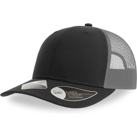 Atlantis Headwear Bryce Cap AT106 - Black/Dark Grey - One size