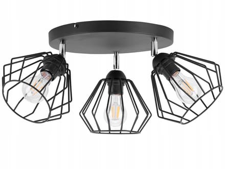 Light-Home DIAMOND – 3-Lichts LED Plafondlamp – Diamant Design – Metaal – Verstelbare Lichthoek – Modern
