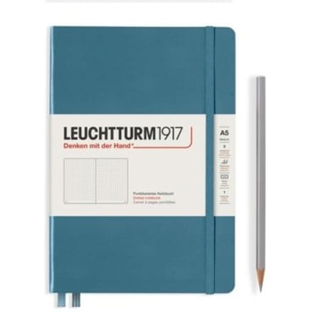 Leuchtturm1917 A5 Medium Notitieboek dotted Stone Blue - Notebook - 4004117587405