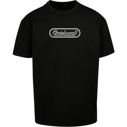 Merchcode - The Skateboard Magazin Logo Oversize Heren T-shirt - M - Zwart