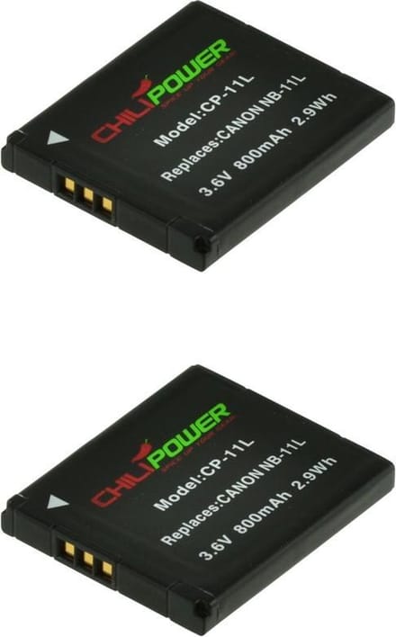 ChiliPower NB-11L accu voor Canon - 800mAh - 2-Pack