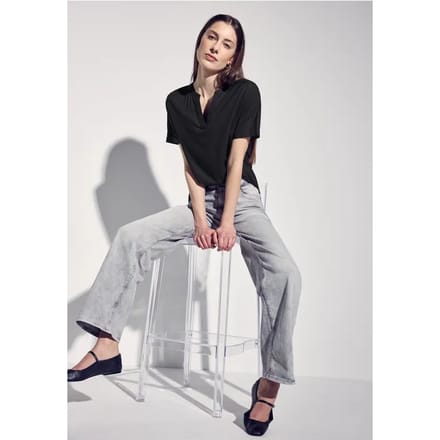Blouse in effen kleur
