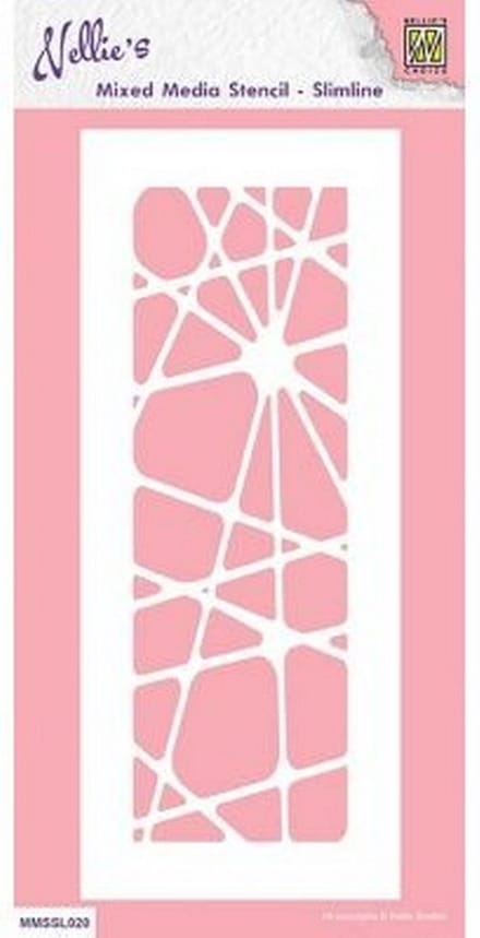 Nellie Snellen Stencil Slimline Size Abstract