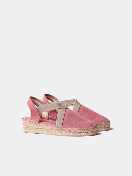 Vegan platte espadrilles voor dames van katoen | VERDI-V