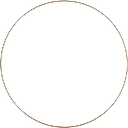 Metalen ring "Cirkel", Goudkleur - Ø 45 cm