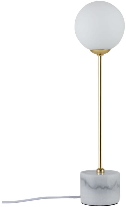 Neordic LED-tafellamp Moa G9 max. 10W Wit, Goud mat Glas, Marmer, Metaal