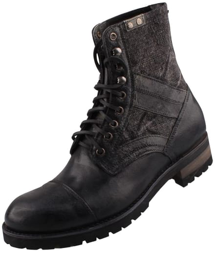 Sendra herenlaarzen 15635 zwart vintage