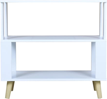 Moderne Salontafel Scandinavisch Design met Planken - Wit