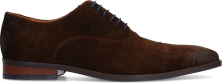 Van Lier - Heren - Bruine Bregenz suède veterschoenen - Maat 41
