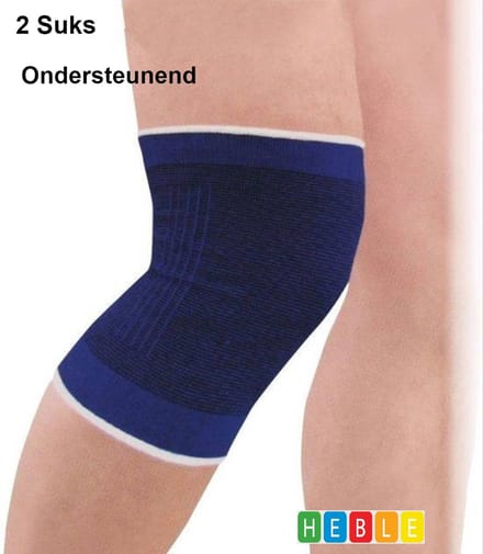 2x "Elastische~Knie~Brace~ maat Large " van Heble® -