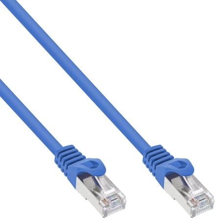 InLine® Patchkabel, SF/UTP, Cat.5e, blauw, 2m