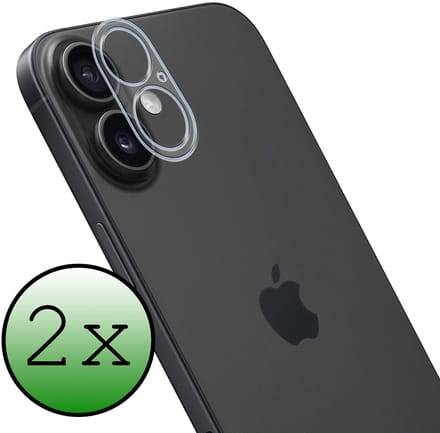 Camera Lens Protector - 2 Stuks Geschikt voor Apple iPhone 17 - Camera Screenprotector Beschermglas - Gehard Glas - Tempered Glass - Screen Protector