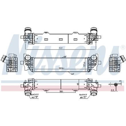 Intercooler NISSENS 961226
