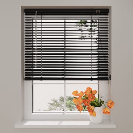 DTCH® Aluminium Jaloezie Easy - 25 mm - Black - 80 x 175 cm