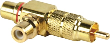 Goobay Cinch-Y-adapter, 1 x RCA-stekker > 2 x RCA-contrastekkers