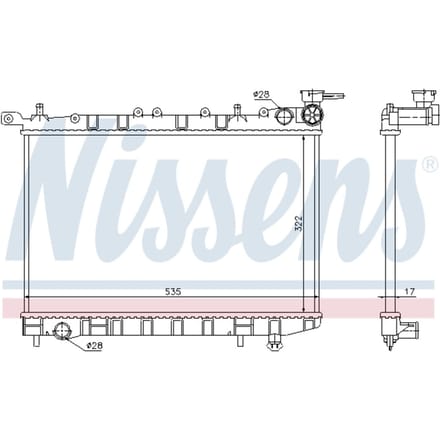 Radiator, motorkoeling NISSENS 62949