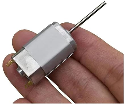 Mini DC Motoren - Hoge Snelheid Motor - Hobby Projecten - Compact Ontwerp - 20mm Diameter - Zilver