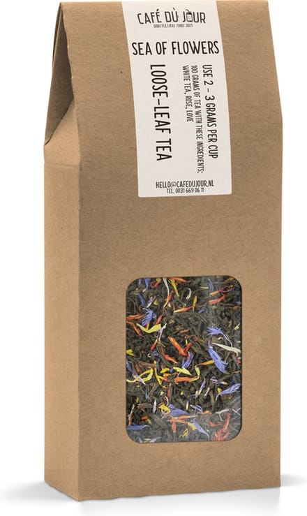 Bloesemzee - Zwarte thee 100 gram - Café du Jour losse thee
