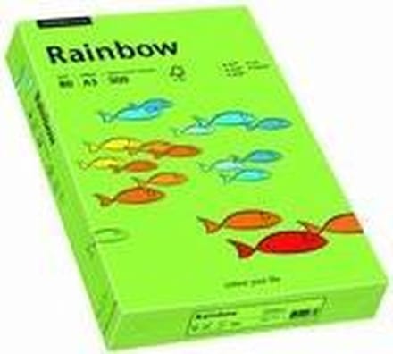 Rainbow gekleurd papier A3 160 gram 76 groen 250 vel