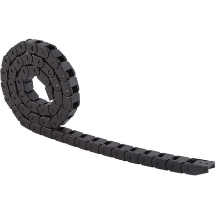 R28 Zwarte Nylon Kabelrupsketting Draadhouder 1000 mm 40 Lang Voor 3D Printer CNC Router Machine black
