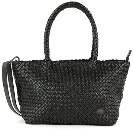 Bear Design Franca Gevlochten Handtas - Zwart