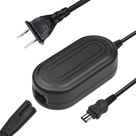 Andoer AC-L100 AC-voedingsadapter Camcorder-opladeradapter Vervanging voor Sony AC-L10/ US Plug black