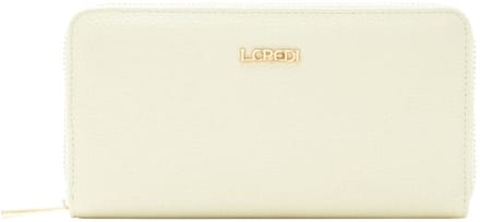L.CREDI Perla Portemonnee RFID-bescherming 19 cm - Dames - Horizontaal - creme