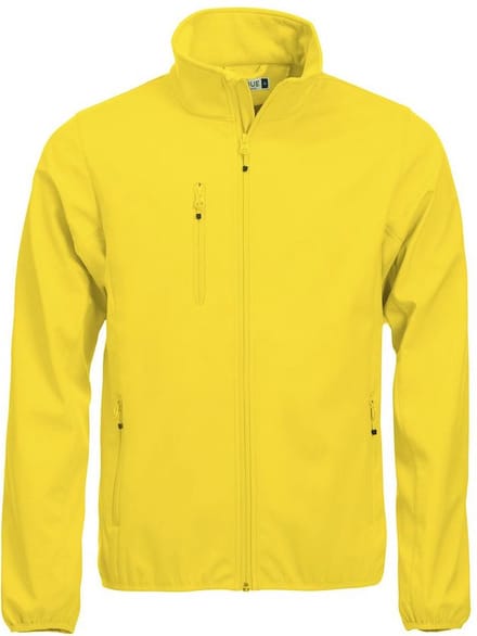 Clique Basic Softshell Jas Heren Lemon maat S