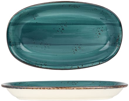 By Bone Serveerschaal - Harmony Tropical - Porselein - 24x14.5 cm - set van 2