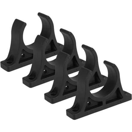 Pak van 4 Kajak Peddel Clips Plastic Peddel Roeispaan Houder Clips Keeper voor Kajak Kano Roeiboot black