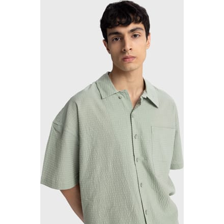 Getextureerde Korte Mouwen Shirt