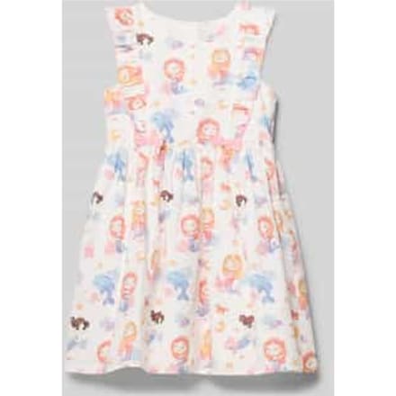 regular fit jurk met all-over motiefprint