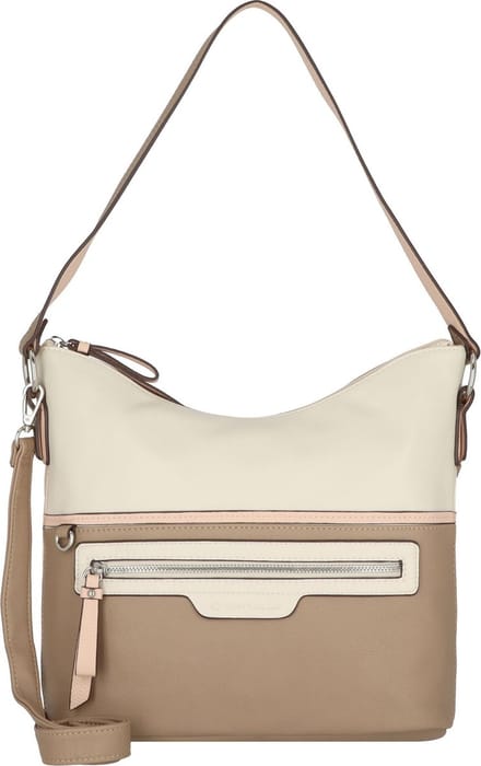 TOM TAILOR Schoudertas Jule Hobo Bag Mixed Rose Bruine Beige