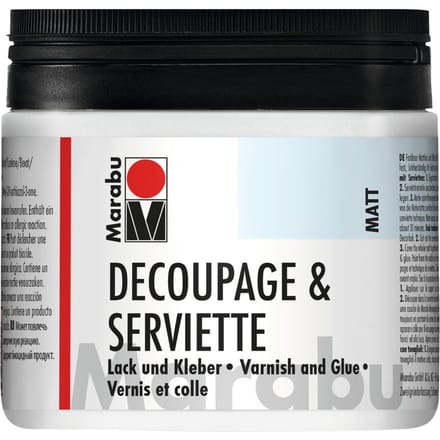 Marabou-Servetlak + lijm, mat, 500ml