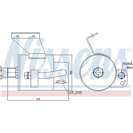 Droger, airconditioningsysteem NISSENS 95182