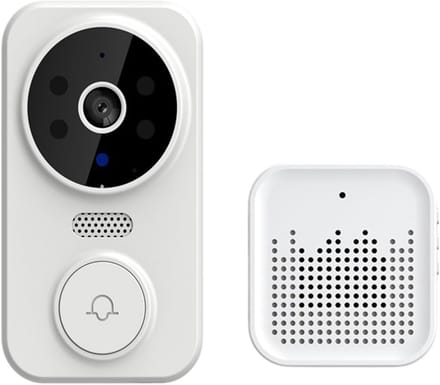 Draadloze Deurbelcamera - Slimme Intercom - Woning Beveiliging - 1080 HD Beeld - Compact Ontwerp - Wit