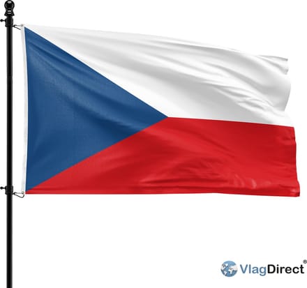 VlagDirect - Tsjechische vlag - Tsjechië vlag - 90 x 150 cm.