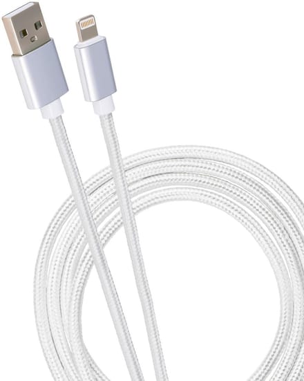 Grundig Cable Usb-a To Lightning 1m Wh Usb-aansluiting - Nylon