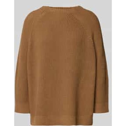 Gebreide pullover met raglanmouwen en ronde hals